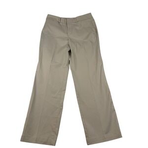 Dockers Metro Pant Womens 6 Short Tan Khaki Ideal Fit Straight Leg Trousers